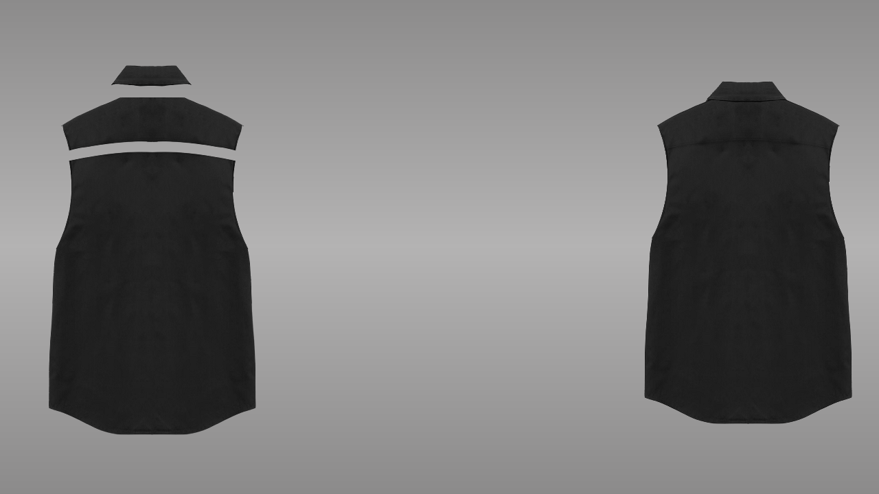 Sleeveless Collar Shirt