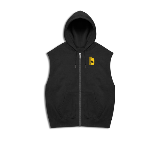 Sleeveless Zip Up Hoodie